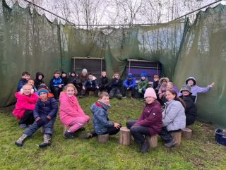 Year 4 have started the first activity - jungle camp - on their residential. Everyone is looking forward to a busy afternoon!